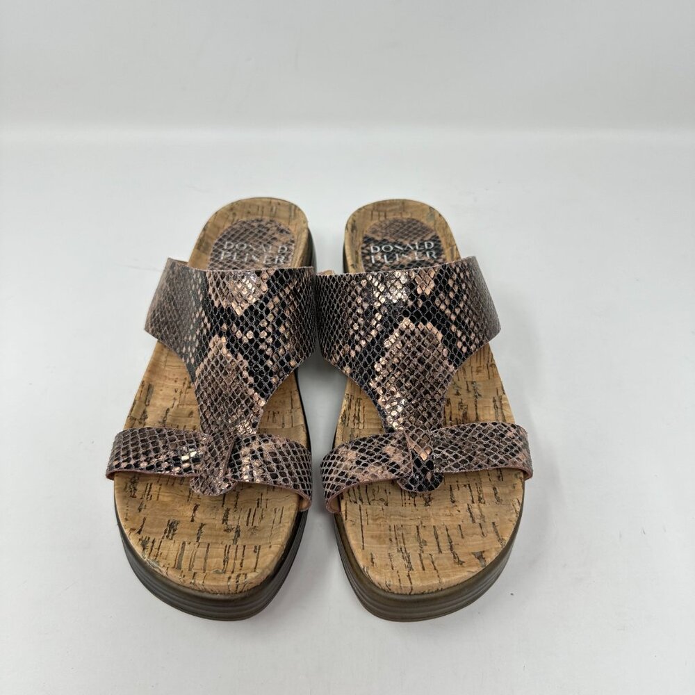 Donald Pliner Faina 5m Metallic Python Print Sand… - image 7